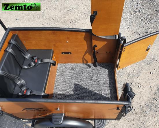 Extrem kräftiges Elektro-Transportfahrrad F1 Enviolo mit 120 NM & Türchen